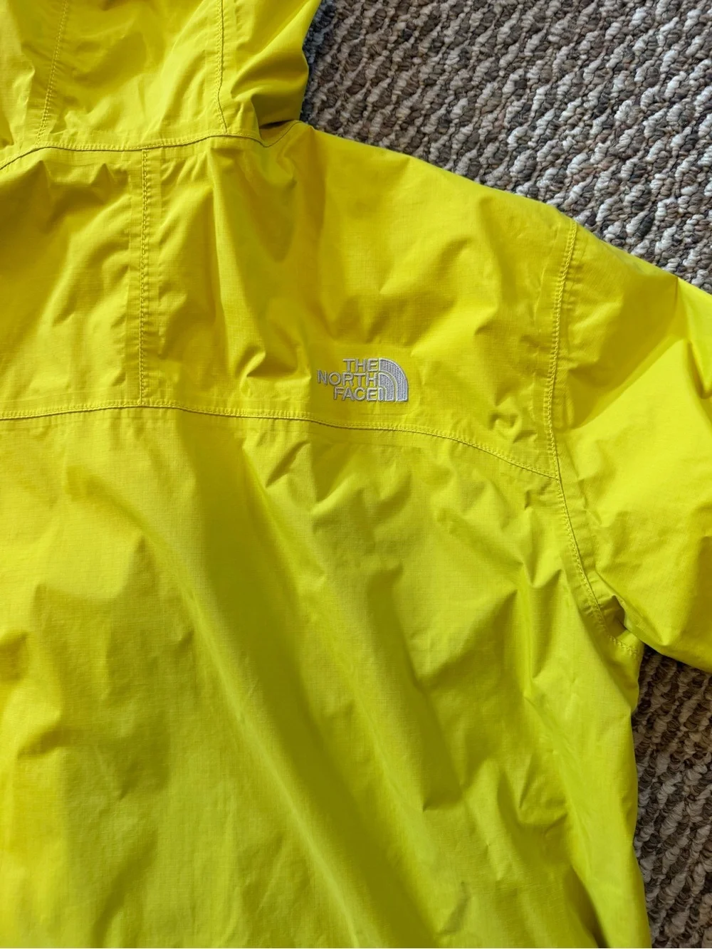 The North Face Men's Lime Green Raincoat